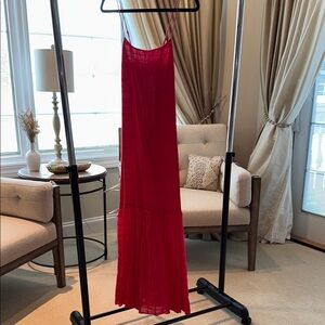 Elegant Red Maxi Dress